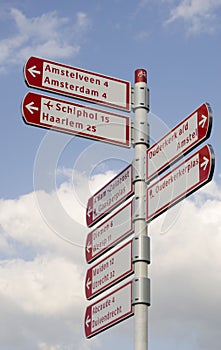 Cycling sign posts