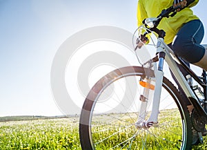 Cycling at summer photo