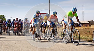 Cycling, third stage of the Cycling Tour of Zamora, cycling race with professional cyclists in Zamora, Spain.