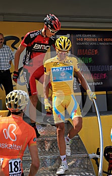 Cyclist Alberto Contador