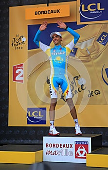 Cyclist Alberto Contador