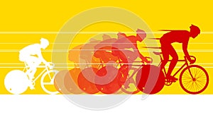 Cyclist in the bicycle race