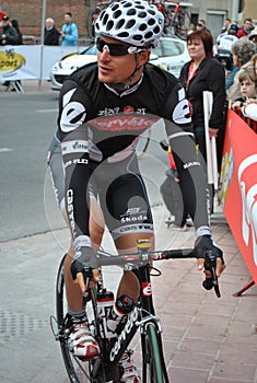 Cyclist Dominique Rollin