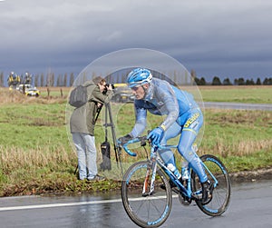 The Cyclist Gatis Smukulis - Paris-Nice 2017