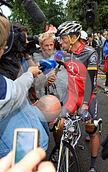 Cyclist Lance Armstrong