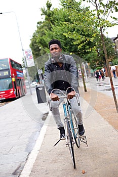 Cyclist in london