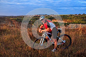 Cyclist on the Meadow Trail