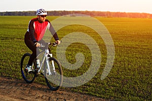 Cyclist on the Meadow Trail