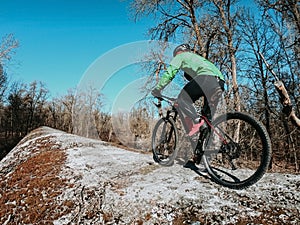 Cyclist on the nature of riding a bike