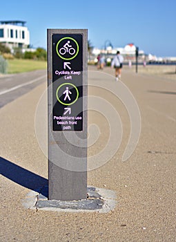 Cyclist and pedestrian sign