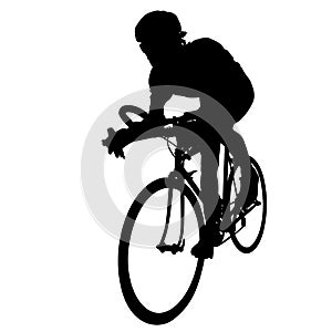 Cyclist on a race