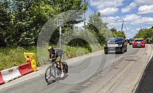 The Cyclist Thomas Voeckler - Criterium du Dauphine 2017