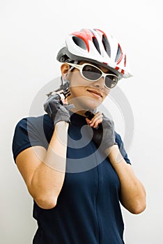 Cyclist woman