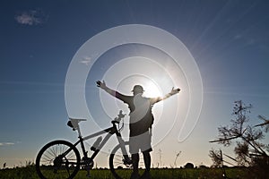 Cyclists,feeling Succeed