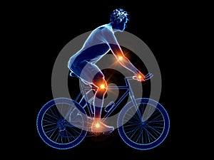 a cyclists painful joints