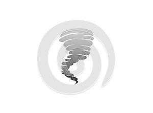 Cyclone and whirlwind storm for logo design illustration