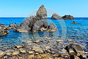 Aci Trezza Faraglioni, Sicily coast photo