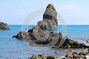 Cyclopean Isles in Aci Trezza, Catania, Sicily, Italy photo