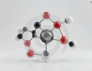 cyclopentane showing carbon and hydrogen atoms