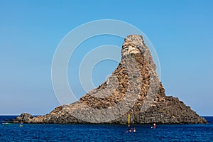 Cyclops archipelago in the Aci Trezza bay