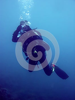 Cyclops scuba diver underwater photography