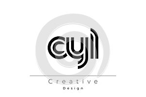 CYL Creative Unique Modern Letter Logo Design