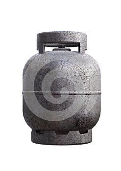 Cylinder tank of liquefied petroleum gas, LPG, used in the kitchen for food preparation