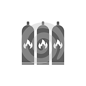 cylinders with a flammable substance icon. Element of oil and gas icon. Premium quality graphic design icon. Signs and symbols col