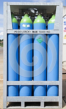Cylinders of refrigerant photo