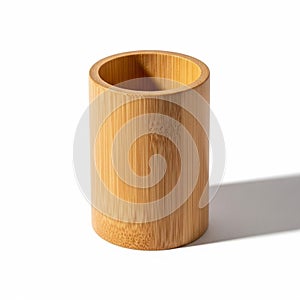 It casts a shadow on a white surface, emphasizing its three-dimensional form