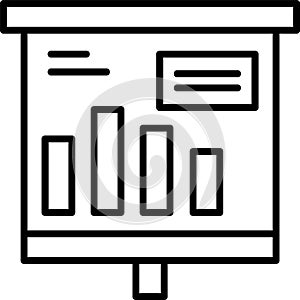 Cylindrical Bars Outline Vector Icon