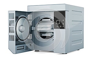 Cylindrical Chamber Autoclave, 3D rendering