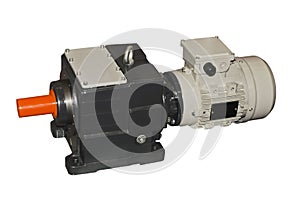 Cylindrical gear motor photo