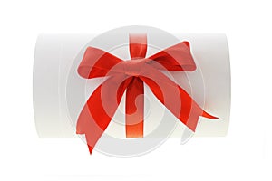 Cylindrical shape gift box photo