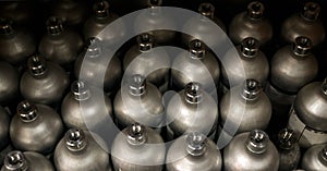 Cylindrical tube in chrome colo