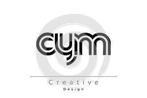 CYM Creative Unique Modern Letter Logo Design