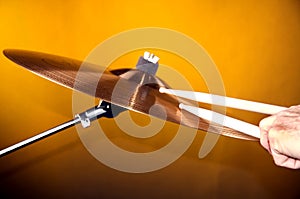 Cymbal Being Played
