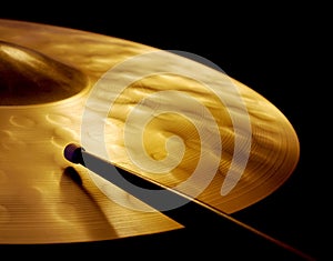 Cymbal and Drumstick photo