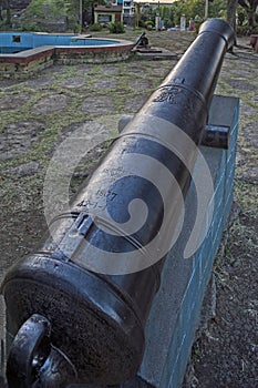 The cypher of King George II of Great Britain and Ireland,on Cannon in Bhuikot Fort photo