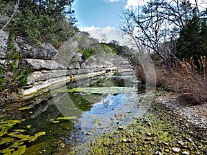 Cypress Creek at Jacob\'s Well Natural Area in Wimberley Texas