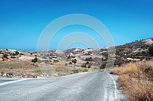 Cyprian wild rocky landscape