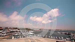 Cyprus, Greece, pleasure boats and fishing boats in harbor, fishing boats near the pier, boat parking, A number of