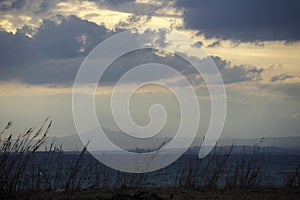 CYPRUS LARNAKA CLOUDES SUNSET