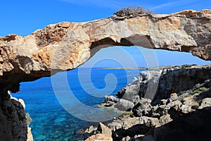 Cyprus rock bridge