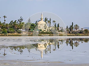 Cyprus - Stunning Hala Sultan Tekke located at the Larnaca salt lake bank