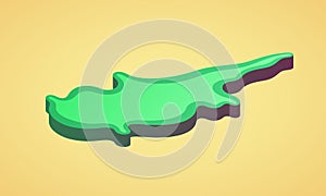 Cyprus - Stylized 3D map