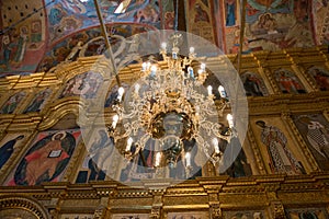 Cyril-Belozersky Monastery. Frescoes on the walls of the Assumption Cathedral