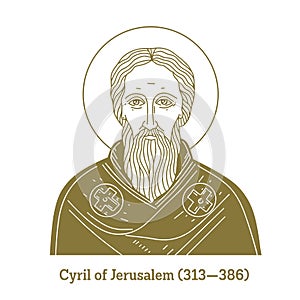 Cyril of Jerusalem 313-386 was a theologian of the early Church