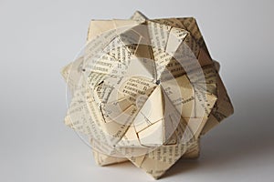 Cyrillic origami ball