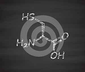 Cysteine (l-cysteine, Cys, C) amino acid molecule